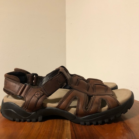 Teva Brown Leather Sandal Size 11 R2:102 main image 4